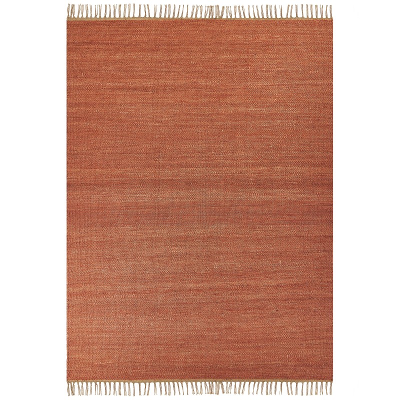 Dywan z juty 160 x 230 cm czerwony LUNIA