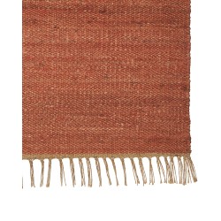 Dywan z juty 160 x 230 cm czerwony LUNIA