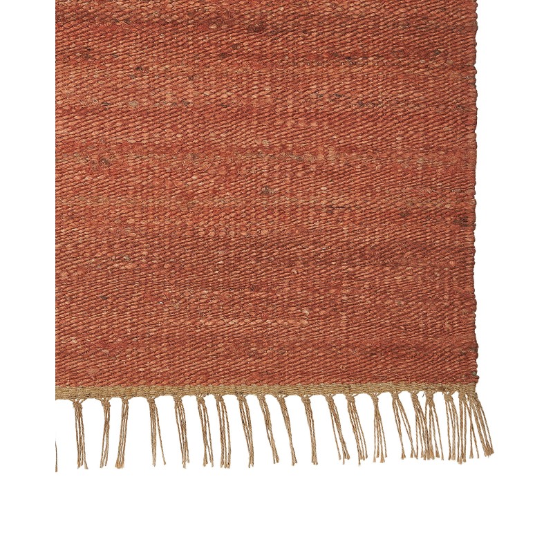 Dywan z juty 160 x 230 cm czerwony LUNIA