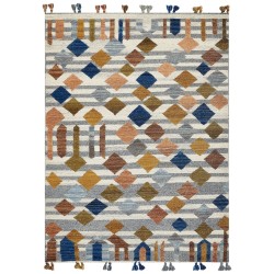 Dywan wełniany kilim 160 x 230 cm wielokolorowy KASAKH