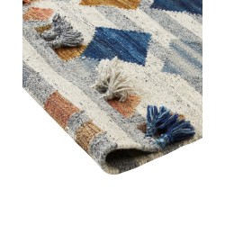 Dywan wełniany kilim 160 x 230 cm wielokolorowy KASAKH