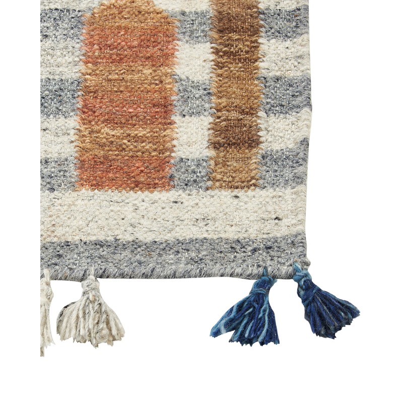 Dywan wełniany kilim 160 x 230 cm wielokolorowy KASAKH