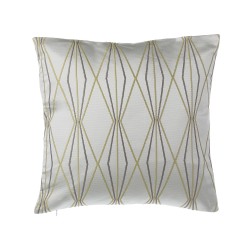 Zestaw 2 poduszek dekoracyjnych FENNEL 45 x 45 cm Biały Wzór geometryczny