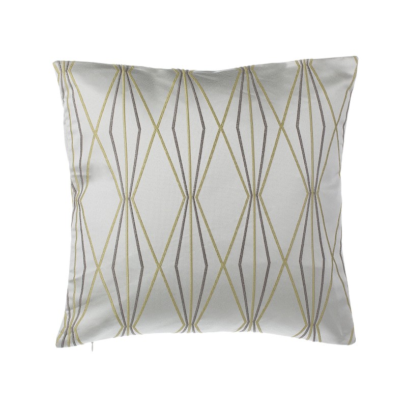 Zestaw 2 poduszek dekoracyjnych FENNEL 45 x 45 cm Biały Wzór geometryczny