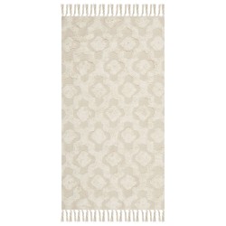 Dywan bawełniany 80 x 150 cm beżowy AKSARAY