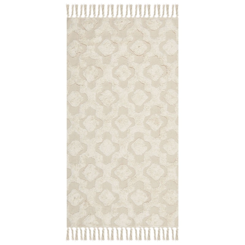 Dywan bawełniany 80 x 150 cm beżowy AKSARAY