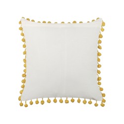 Zestaw 2 poduszek dekoracyjnych LYCROIS Bawełna 45 x 45 cm Żółty Wzór kwiatowy