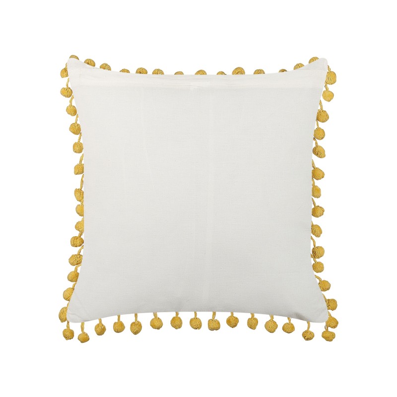 Zestaw 2 poduszek dekoracyjnych LYCROIS Bawełna 45 x 45 cm Żółty Wzór kwiatowy