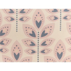 Zestaw 2 poduszek dekoracyjnych RUDBECKIA 60 x 60 cm Jasnobeżowy Wzór roślinny