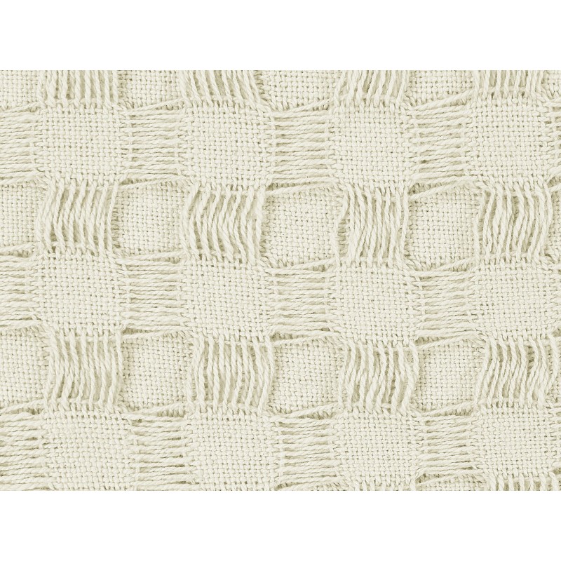 Narzuta na łóżko BERE Bawełna 150 x 200 cm Złamana biel