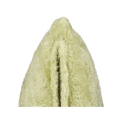 Poduszka dekoracyjna PILEA Sztuczne futro 45 x 45 cm Jasnozielony Jednolity