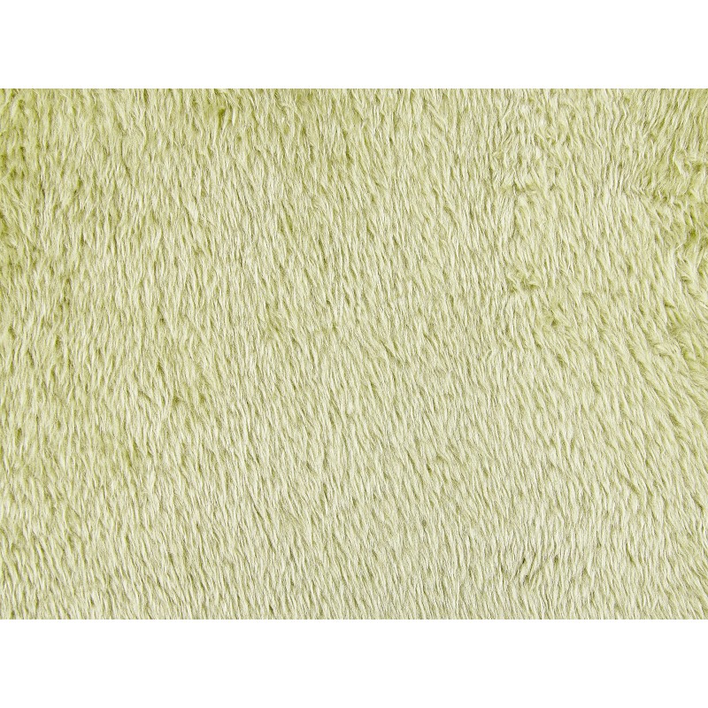 Poduszka dekoracyjna PILEA Sztuczne futro 45 x 45 cm Jasnozielony Jednolity