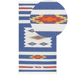 Dywan bawełniany kilim 80 x 150 cm wielokolorowy VARSER