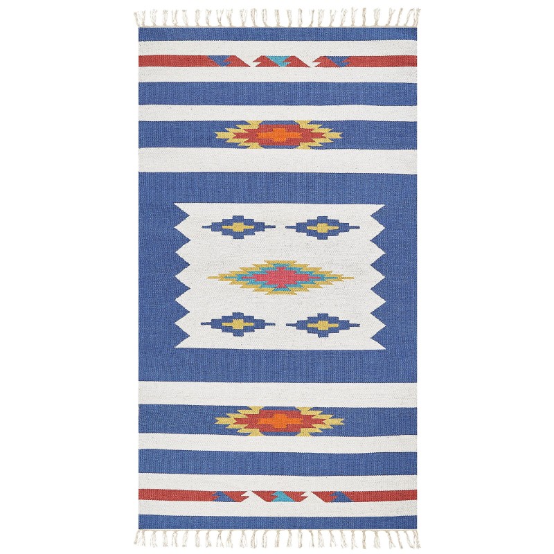 Dywan bawełniany kilim 80 x 150 cm wielokolorowy VARSER