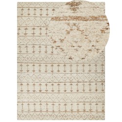 Dywan z tkaniny konopnej 300 x 400 cm beżowy SANAO