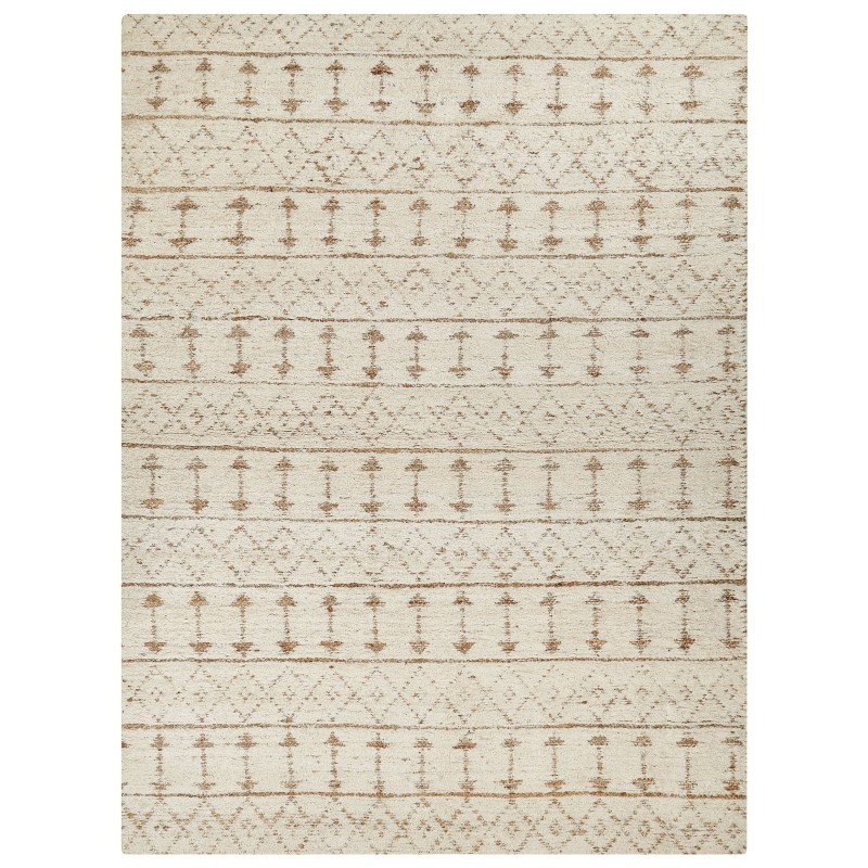 Dywan z tkaniny konopnej 300 x 400 cm beżowy SANAO