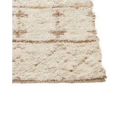 Dywan z tkaniny konopnej 300 x 400 cm beżowy SANAO