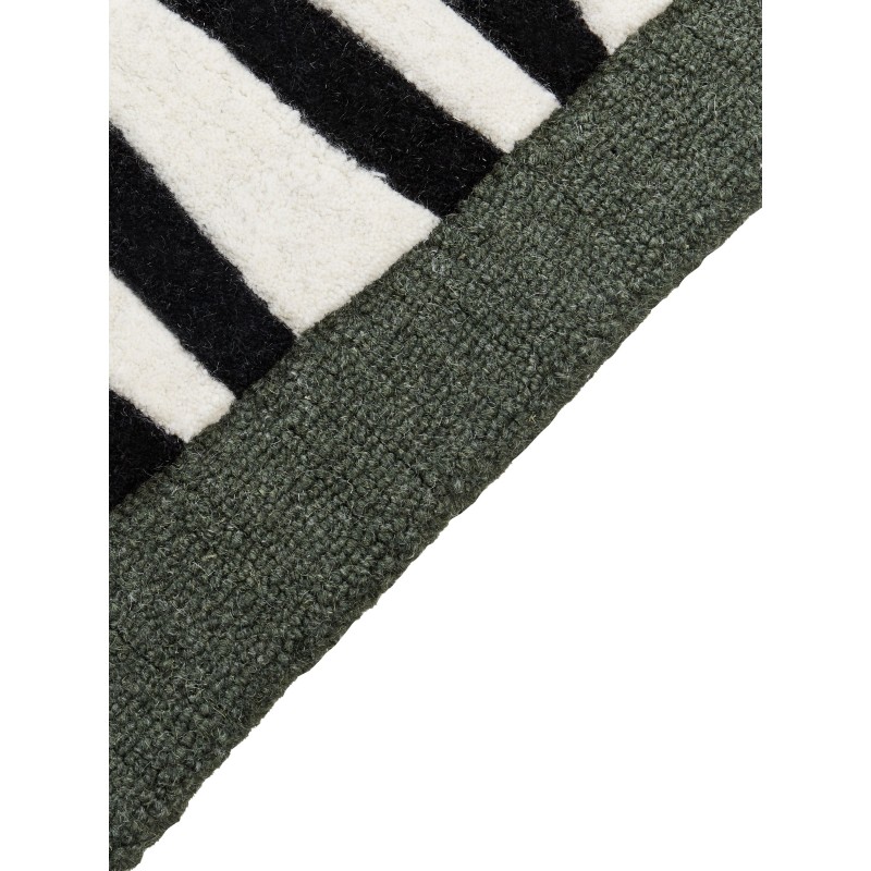 Dywan wełniany motyw węża 160 x 230 cm zielony OKAPI