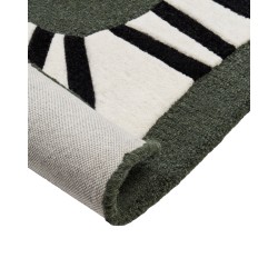 Dywan wełniany motyw węża 160 x 230 cm zielony OKAPI