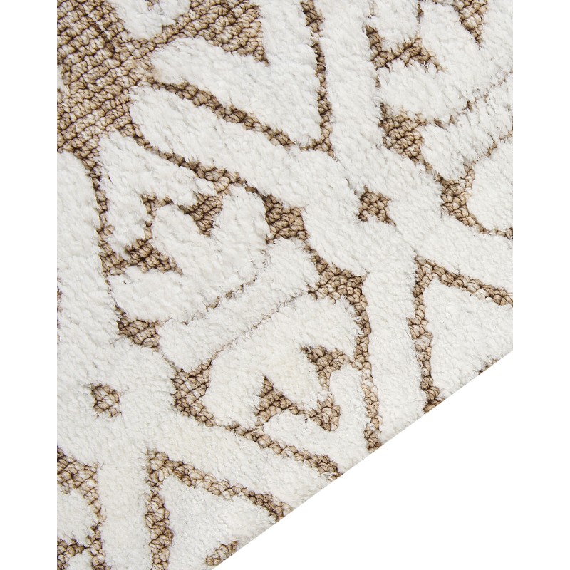 Dywan 300 x 400 cm złamana biel z beżowym GOGAI