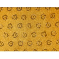 Poduszka dekoracyjna RAPIS Welur 45 x 45 cm Żółty Wzór geometryczny