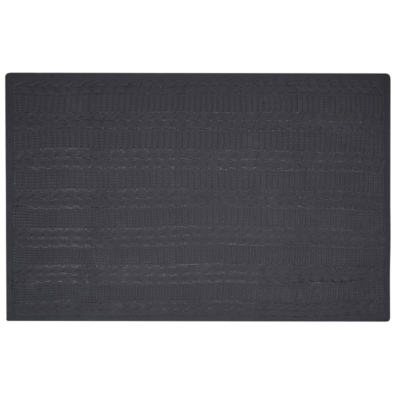 Koc FETHIYE Bawełna 140 x 170 cm Ciemnoszary