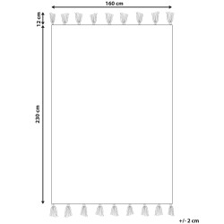 Dywan bawełniany 160 x 230 cm czerwony NIGDE