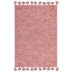 Dywan bawełniany 160 x 230 cm czerwony NIGDE