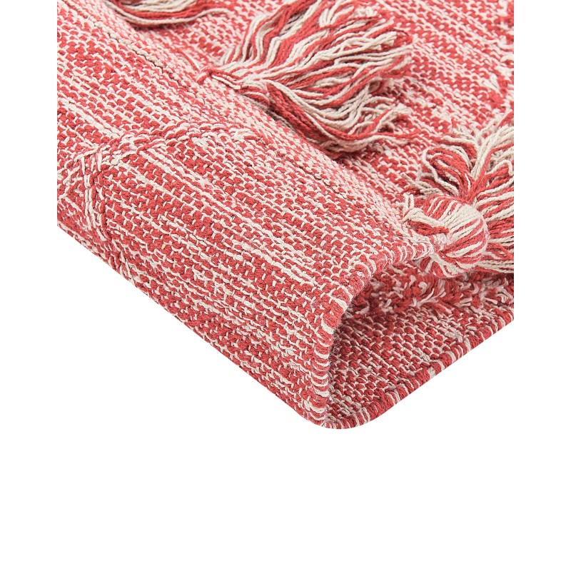 Dywan bawełniany 160 x 230 cm czerwony NIGDE
