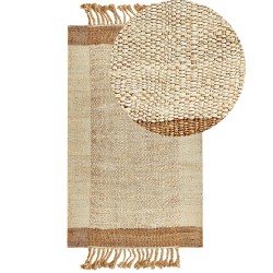 Dywan z juty 80 x 150 cm beżowy DEDEMLI