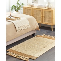 Dywan z juty 80 x 150 cm beżowy DEDEMLI