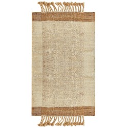Dywan z juty 80 x 150 cm beżowy DEDEMLI