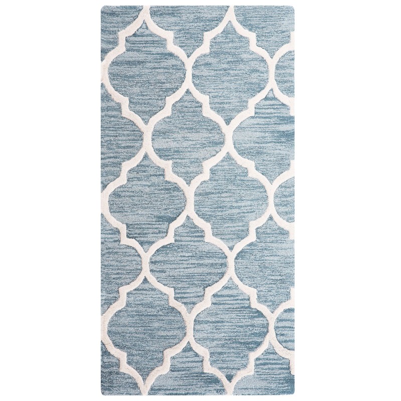 Dywan wełniany 80 x 150 cm niebieski YALOVA