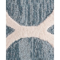 Dywan wełniany 80 x 150 cm niebieski YALOVA