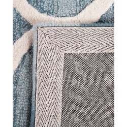 Dywan wełniany 80 x 150 cm niebieski YALOVA