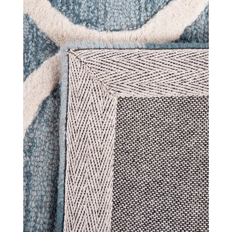 Dywan wełniany 80 x 150 cm niebieski YALOVA