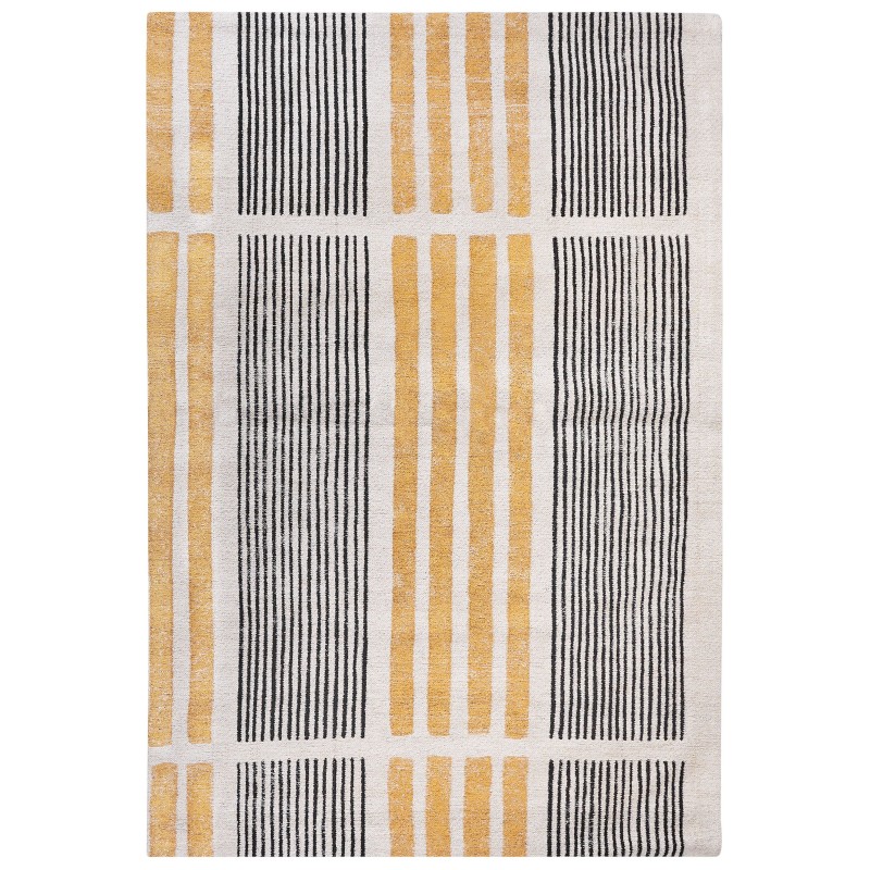 Dywan bawełniany 200 x 300 cm żółto-czarny KATRA