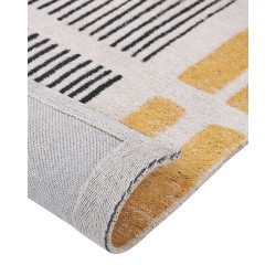 Dywan bawełniany 200 x 300 cm żółto-czarny KATRA