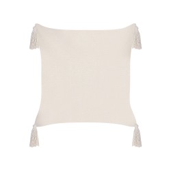 Zestaw 2 poduszek dekoracyjnych HAKONE 42 x 42 cm Jasnobeżowy Wzór geometryczny