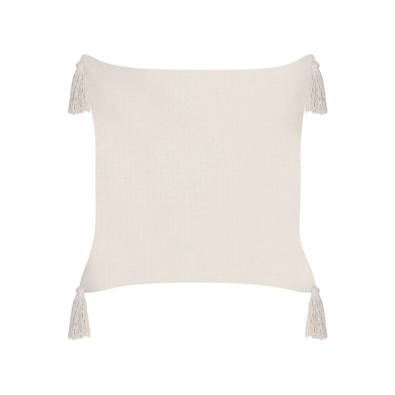 Zestaw 2 poduszek dekoracyjnych HAKONE 42 x 42 cm Jasnobeżowy Wzór geometryczny