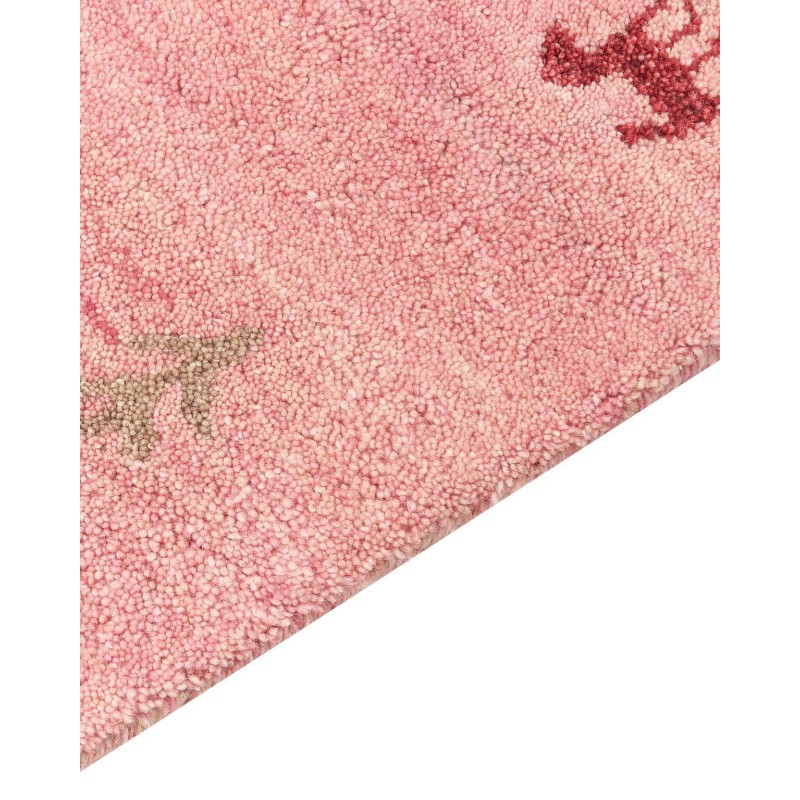 Dywan wełniany gabbeh 140 x 200 cm różowy YULAFI