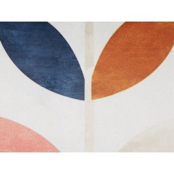 Zestaw 2 poduszek dekoracyjnych QUINOA Welur 45 x 45 cm Kolorowy Wzór roślinny