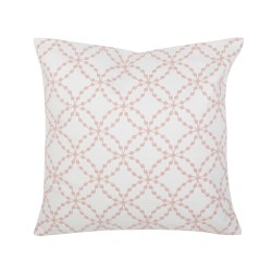 Zestaw 2 poduszek dekoracyjnych VERBENA Bawełna 45 x 45 cm Różowy Wzór geometryczny