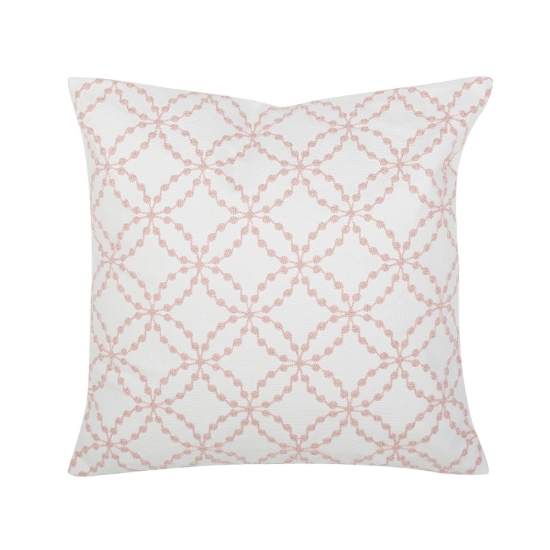 Zestaw 2 poduszek dekoracyjnych VERBENA Bawełna 45 x 45 cm Różowy Wzór geometryczny