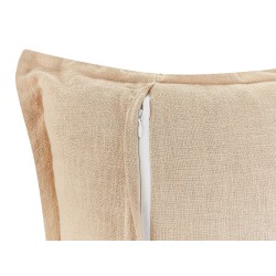 Zestaw 2 poduszek dekoracyjnych GUZMANIA 45 x 45 cm Beżowy Jednolity