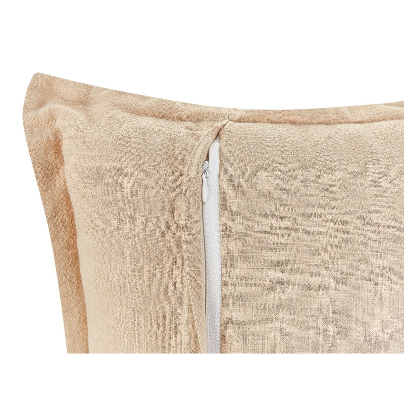 Zestaw 2 poduszek dekoracyjnych GUZMANIA 45 x 45 cm Beżowy Jednolity