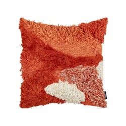 Zestaw 2 poduszek dekoracyjnych SAGENIA Bawełna 45 x 45 cm Pomarańczowy Wzór abstrakcyjny