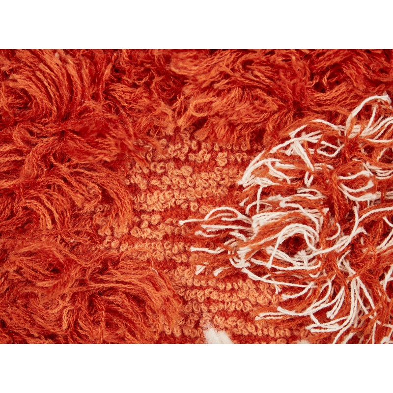 Zestaw 2 poduszek dekoracyjnych SAGENIA Bawełna 45 x 45 cm Pomarańczowy Wzór abstrakcyjny