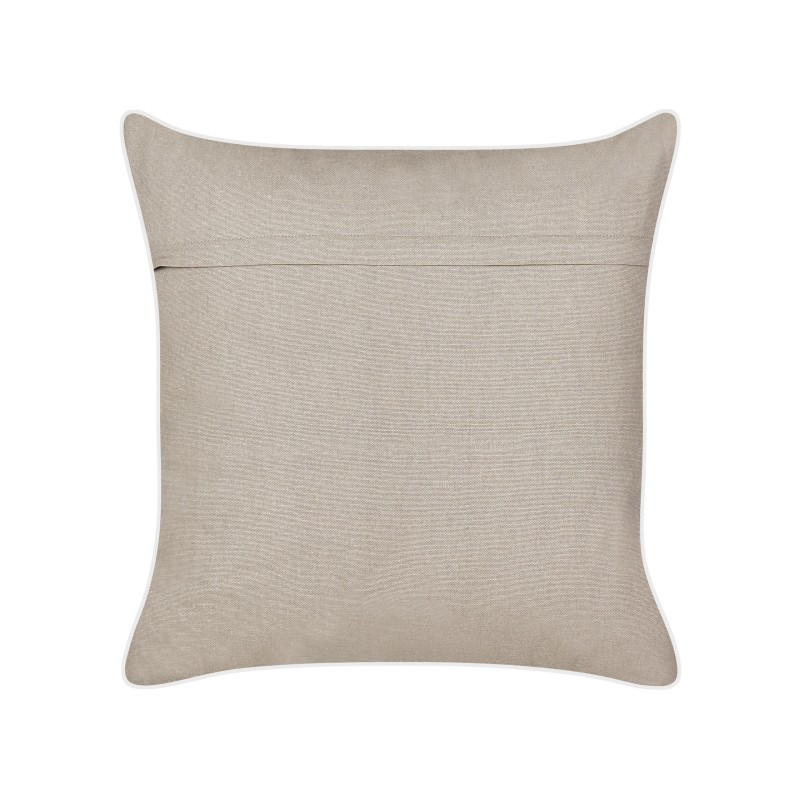 Poduszka dekoracyjna CERAMIUM Welur 45 x 45 cm Pastelowy róż Wzór kwiatowy