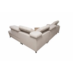 Venna VII corner sofa with sleeping function, USB port, and opening bar Plush, Avra 11